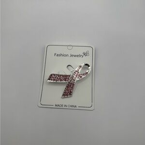 Pink Ribbon Brooch